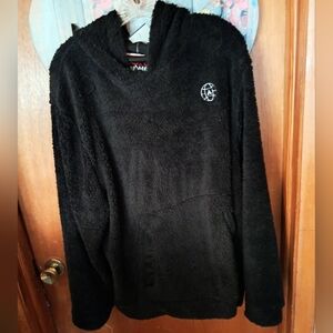 Cozy Black Fleece Hoodie